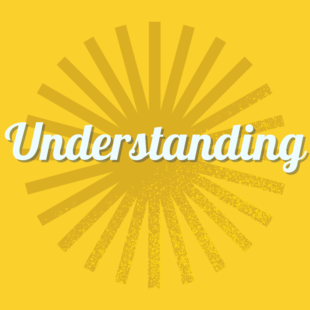 Image of a gold star and gold background with the word "Understanding" over it.
