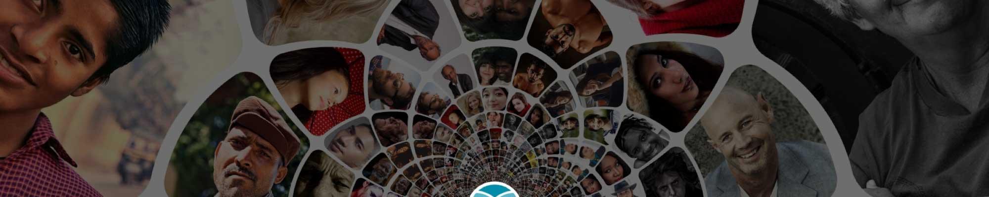 Image of people with Unity logo in the center.
